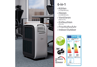 SUNTEC Transform 12.000 Eco R290 mobiles Klimagerät weiß Energieeffizienzklasse: A, Max. Raumgröße: 60 m²