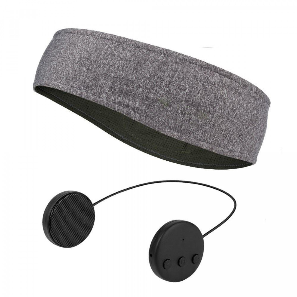INF Stirnband mit grau und Bluetooth Mikrofon, In-ear Kopfhörern Kopfhörerstirnband