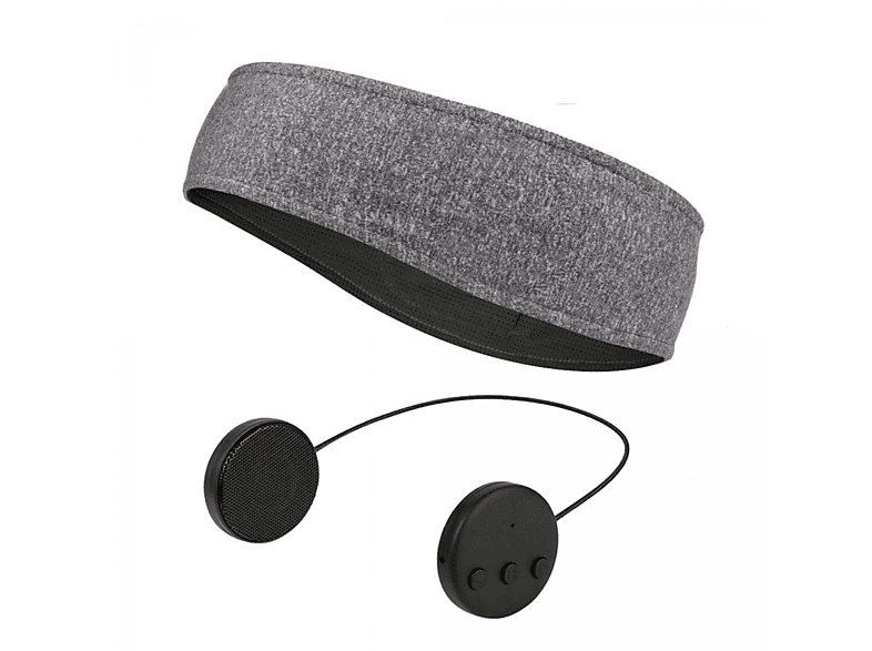 INF Stirnband mit grau und Bluetooth Mikrofon, In-ear Kopfhörern Kopfhörerstirnband
