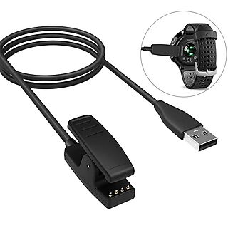 Cargador para reloj - INF Cable cargador para Garmin Forerunner 235 / 735XT / 630/645/230 / Vivo, Garmin Forerunner 235 / 735XT / 630/645/230 / Vivomove HR / Approach S20, negro