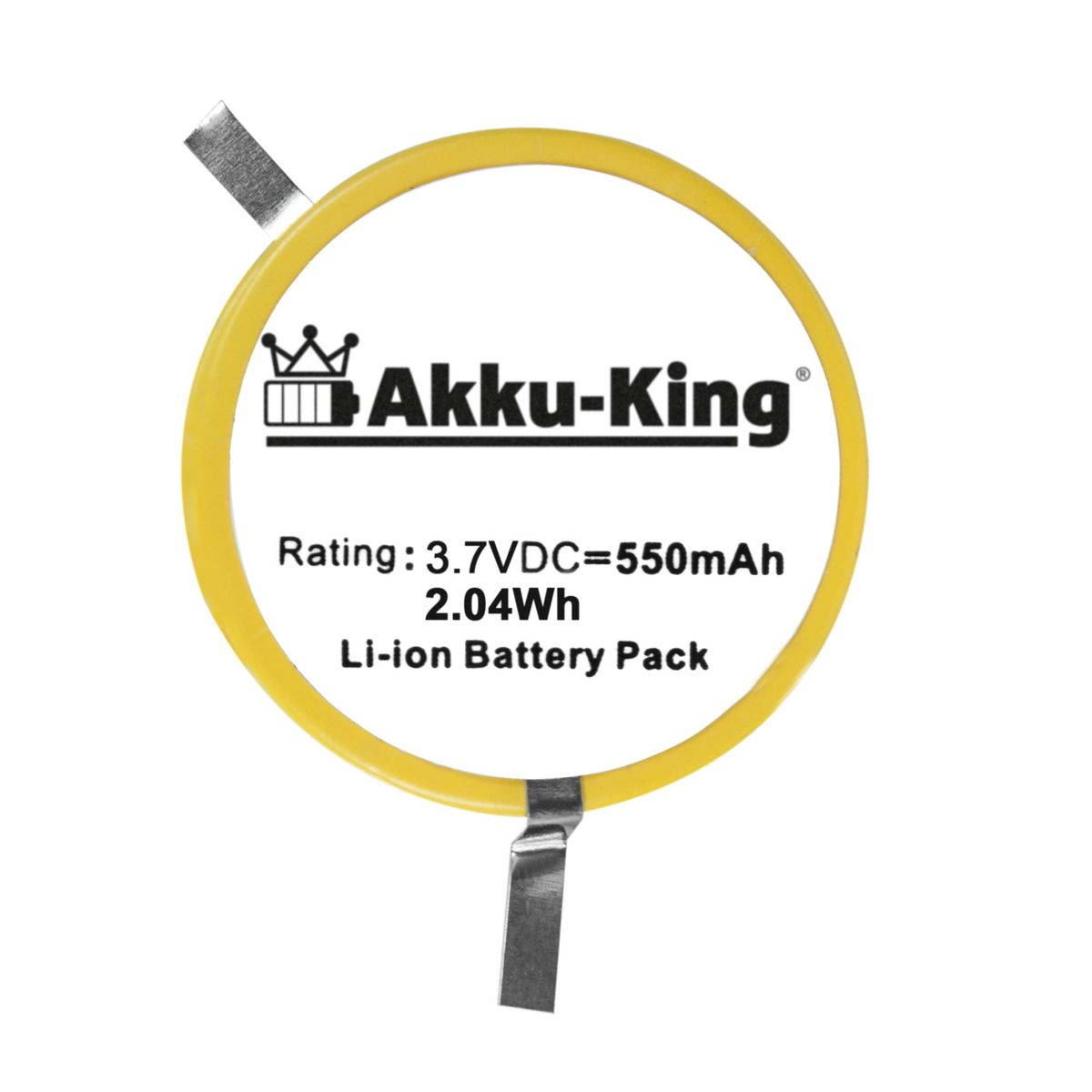 AKKU-KING Akku kompatibel mit Verifone 3.7 550mAh 8020 Geräte-Akku, Volt, Li-Ion