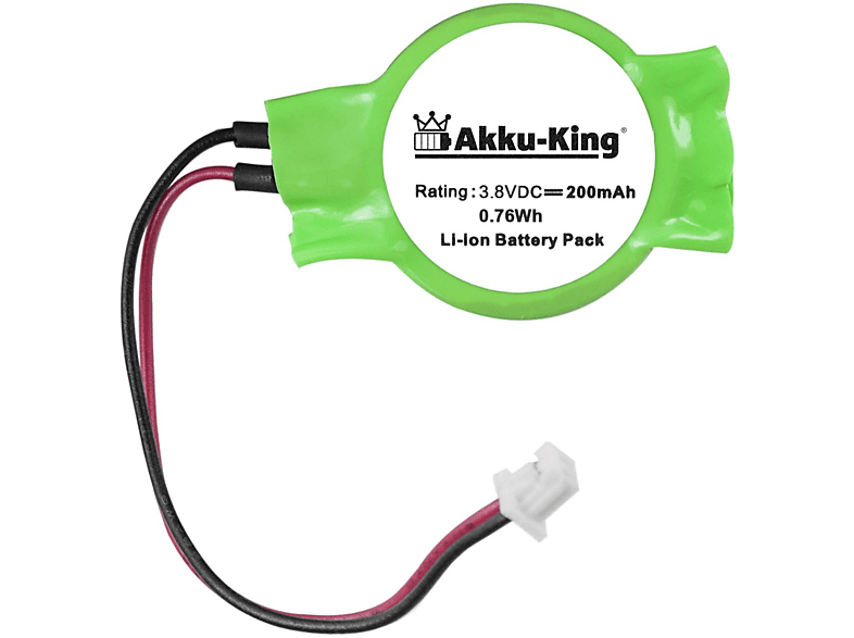 AKKU-KING Akku kompatibel mit Symbol FR6000 Li-Ion Geräte-Akku, 3.8 Volt, 200mAh