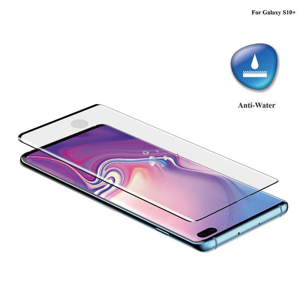 INF Displayschutz für Samsung Plus) gehärtetes Glas Galaxy S10 S10 Galaxy Plus Samsung Displayschutzfolie(für