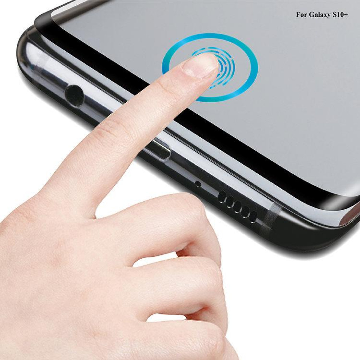 INF Displayschutz für Samsung Galaxy gehärtetes S10 Glas Plus Samsung Displayschutzfolie(für Galaxy Plus) S10