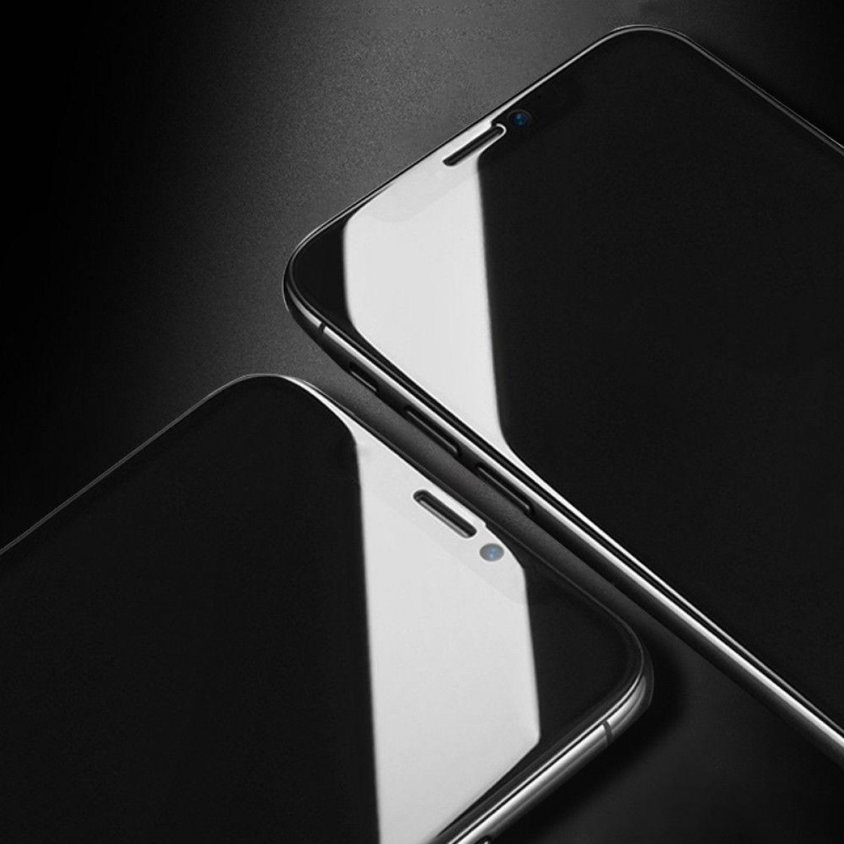 INF iPhone X Apple Displayschutzglas schwarz Curved X) iPhone Displayschutzfolie(für