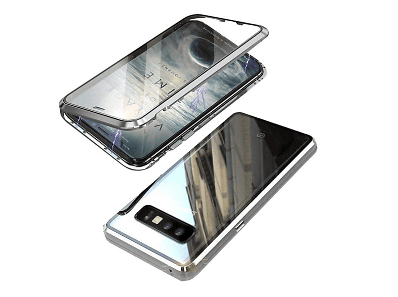 INF Samsung Galaxy S10 Plus Handyhülle magnetisch Glas, Full Cover ...