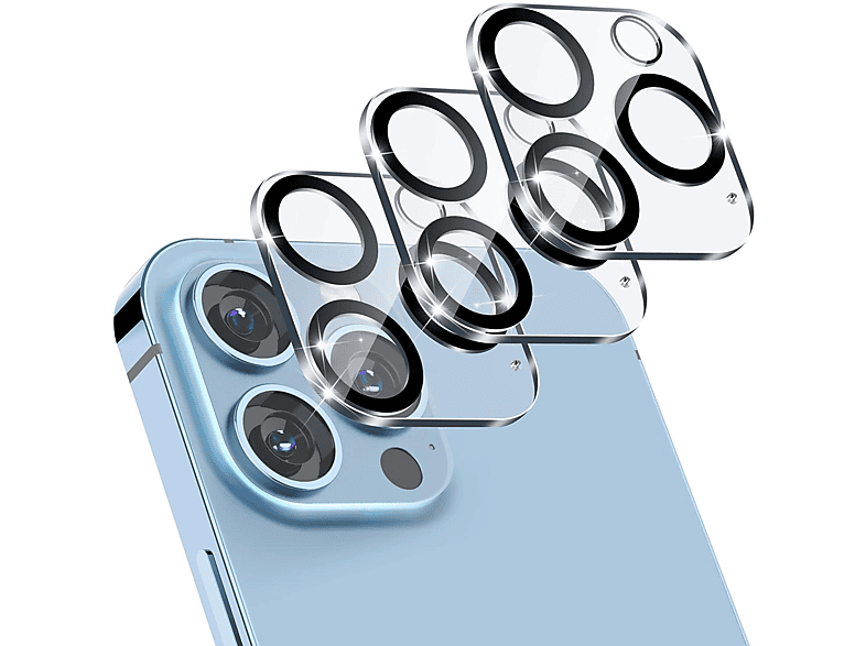 INF iPhone 13 Pro / 13 Pro Max Kameraschutz 3er-Pack gehärtetes Glas Kameraschutz(für Apple iPhone 13 Pro / iPhone 13 Pro Max)