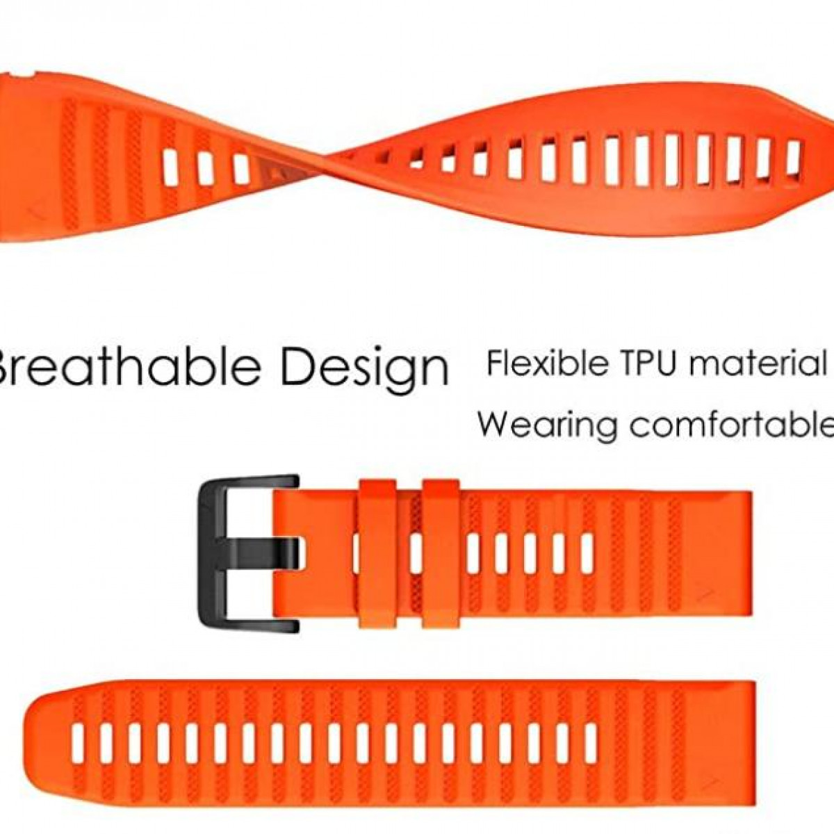 Ersatzarmband, / INF Fenix Approach, Approach / Fenix Armband Garmin, / Forerunner orange Silikon, Forerunner Garmin /