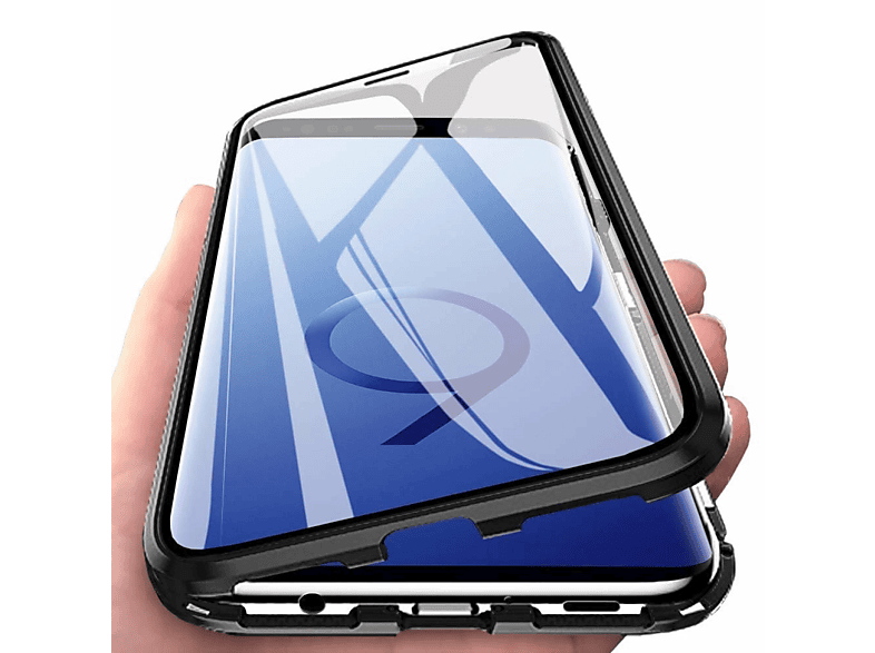 INF Samsung Galaxy S9 Handyhülle magnetisch Glas, Bumper, Samsung, Galaxy S9, schwarz | Bumper