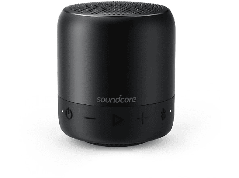 ANKER SOUNDCORE MINI 2 BLACK Schwarz, Lautsprecher, Bluetooth Wasserfest