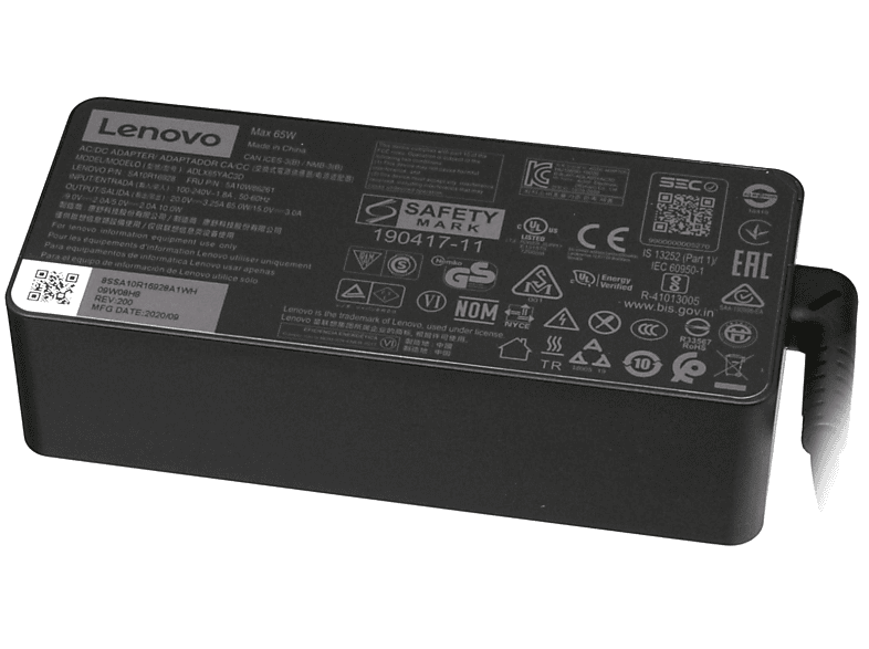 Watt Netzteil Original LENOVO USB-C 5A10W86254 65