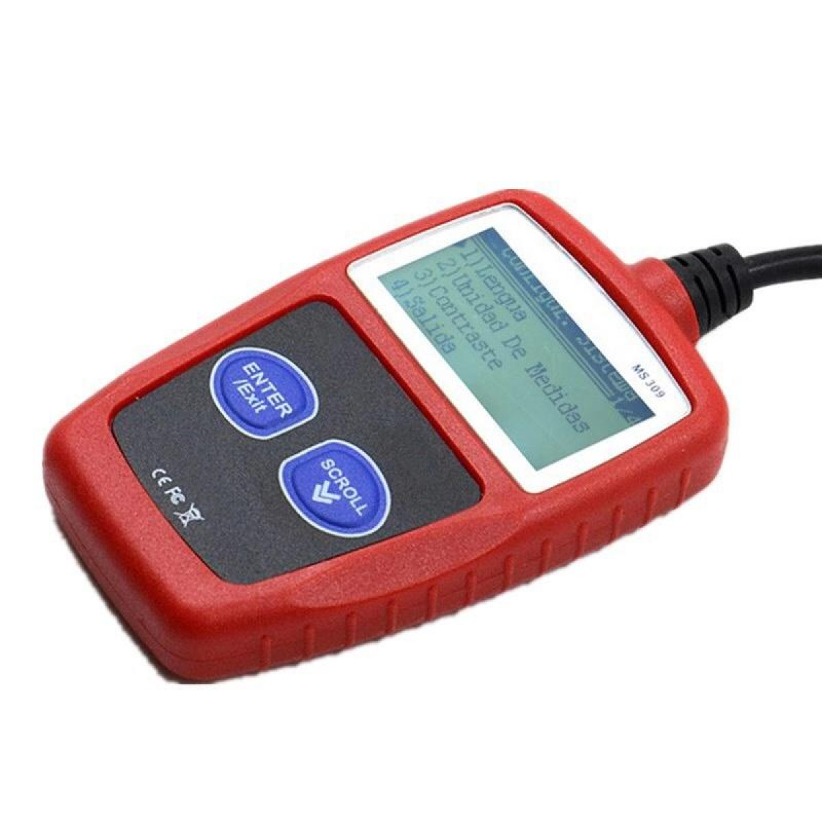 OBD2 OBDII-Autocodeleser + rot INF Diagnos Werkzeuge, Fehlercode Diagnosegerät, Automatische Diagnosegerät schwarz