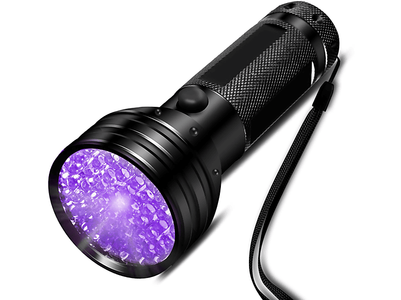 INF UV-Taschenlampe mit 51 LED-Perlen 395 nm wasserdicht Taschenlampe