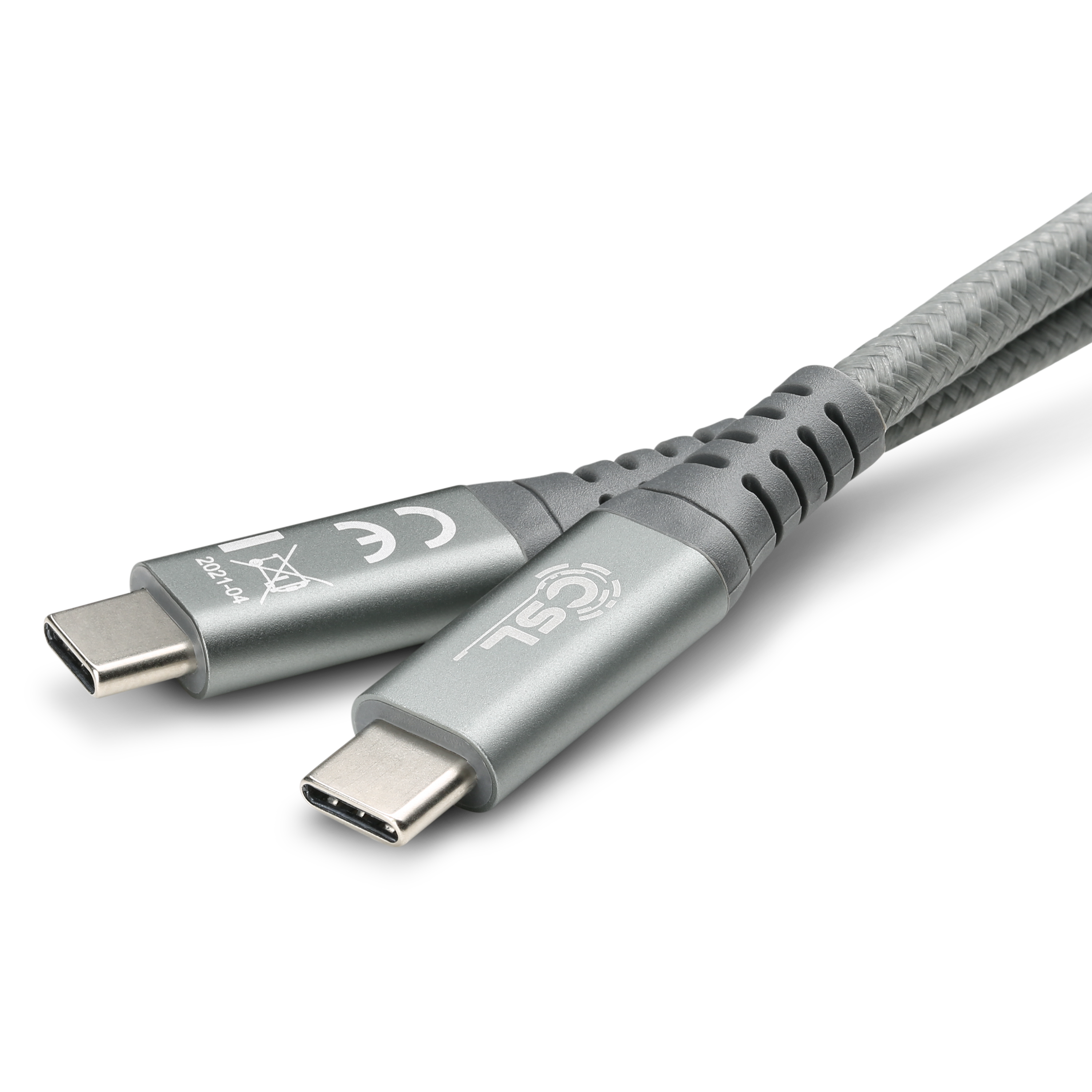 CSL USB-3.2-Kabel, Typ-C, grau USB Kabel 1m
