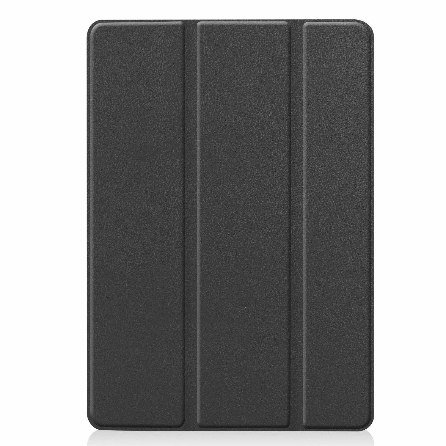 INF iPad TPU-Leder Cover Zoll 10.2/10.5 mit Case schwarz Cover für Tabletthülle Smart weichem Mikrofaser-Futter, Apple iPad-Hülle Flip