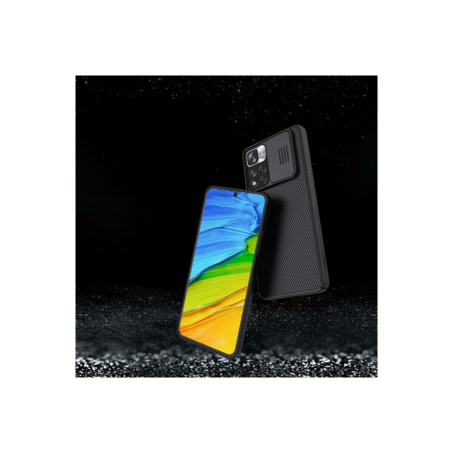 Schwarz Backcover, NILLKIN 12 mit Kameraschutz, 5G, Xiaomi, Schutzhülle