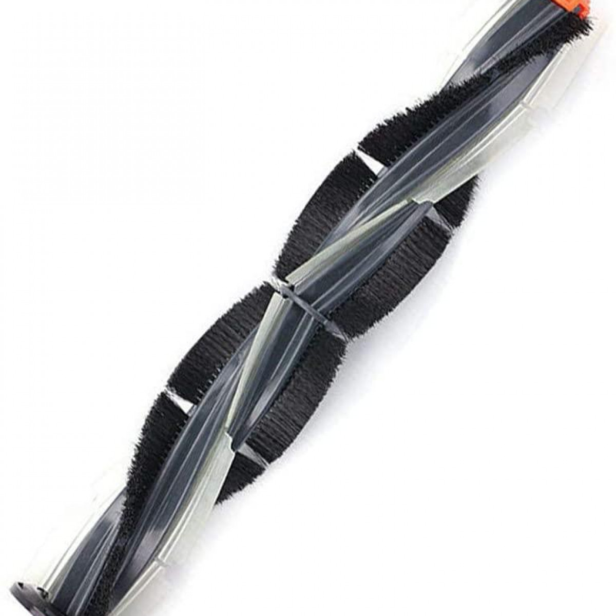 Szczotka rolkowa do odkurzacza. Szczotka jest czarno-biała.