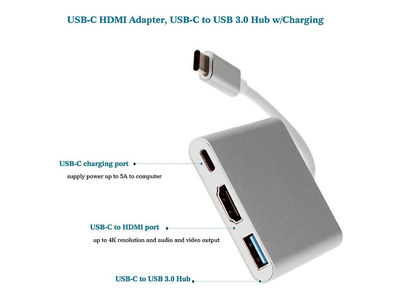 Hub USB C 8 In 1 adattatore HDMI da tipo C 3.1 a 4K con lettore di schede RJ45 SD/TF ricarica rapida PD per Computer portatile Notebook MacBook  7