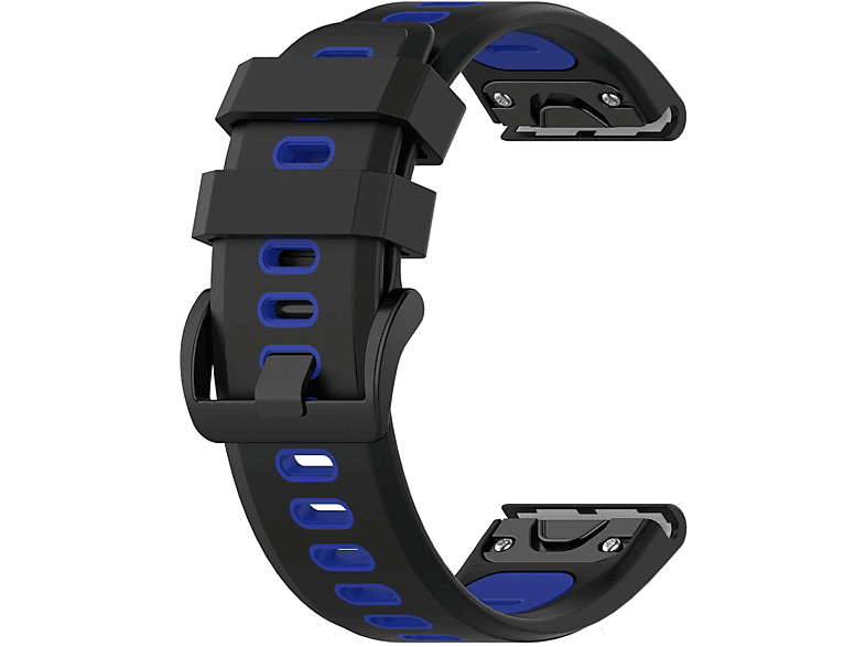 INF Garmin Fenix 6, Garmin, Blau 5/6 Fenix 5/ Fenix Silikon, Armband Ersatzarmband