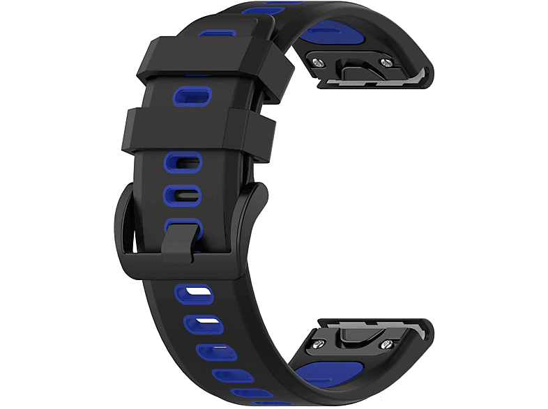 5/6 Fenix Silikon, Fenix Garmin, Fenix 5/ Ersatzarmband, Garmin Armband 6, INF Blau