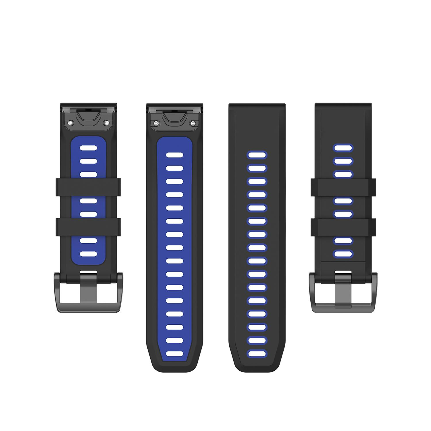 INF Garmin Fenix Blau Ersatzarmband, 5/6 5/ Fenix Silikon, Fenix Garmin, Armband 6