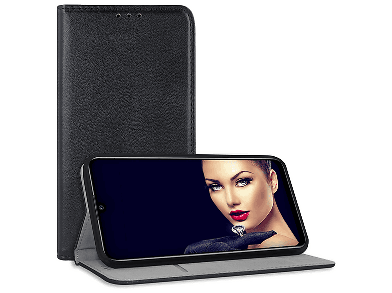 Custodia Libro In Pelle PU Per Realme C21Y / C25Y - Cover Flip Portafoglio Con Stand, Slot Carte, Chiusura Magnetica - copertina