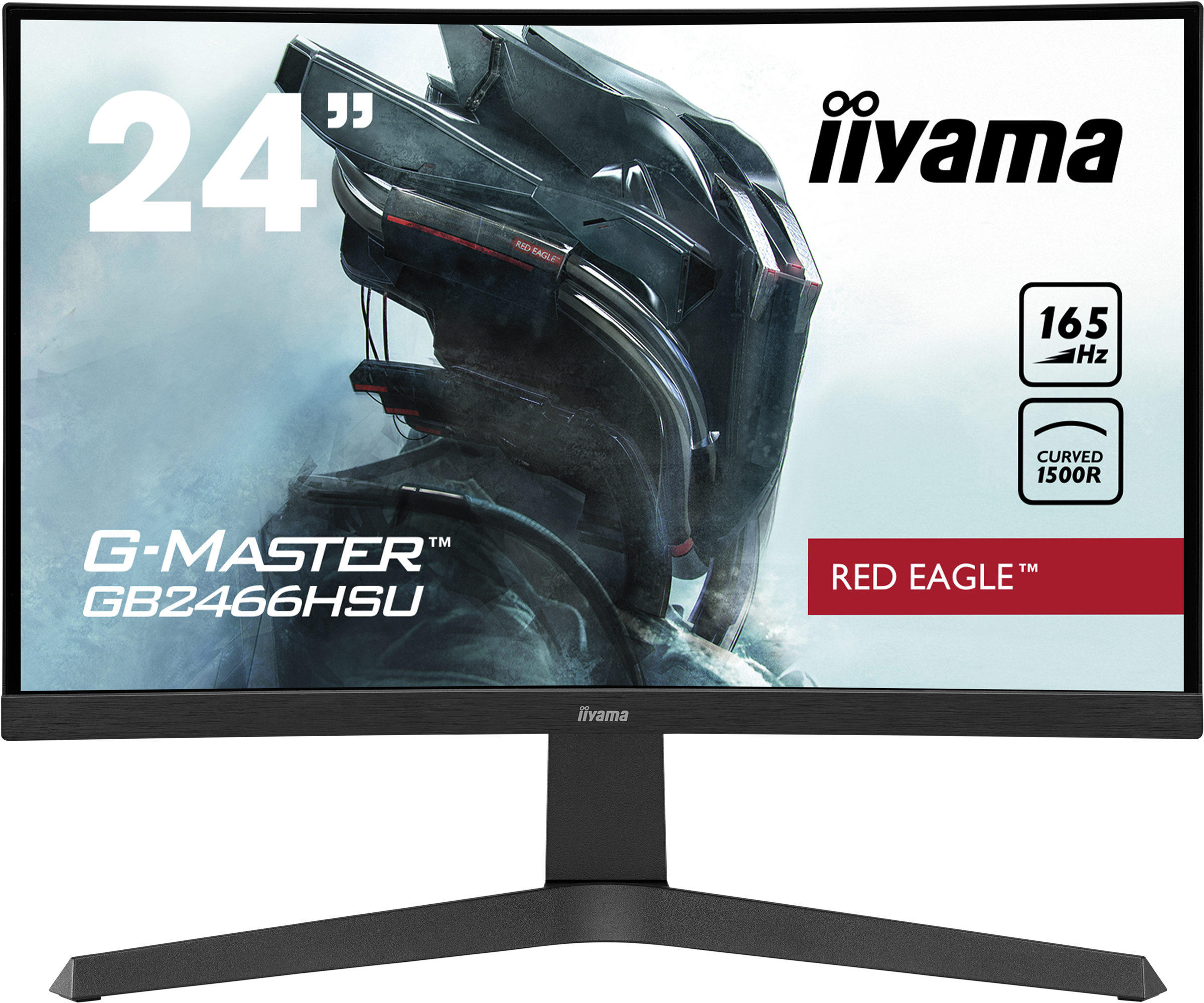 Monitor - GB2466HSU-B1 IIYAMA, 23,6 ", Full-HD, 1 ms, Displayport|HDMI|USB|USB 2.0, Negro