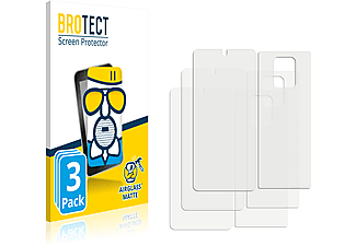 BROTECT 3x Airglass matte Schutzfolie(für Xiaomi Redmi Note 9 Pro Max  (Vorder + Rückseite))