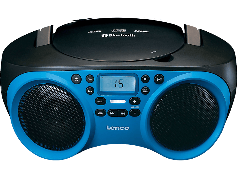 LENCO SCD-501BU Blau-Schwarz Radiorecorder,