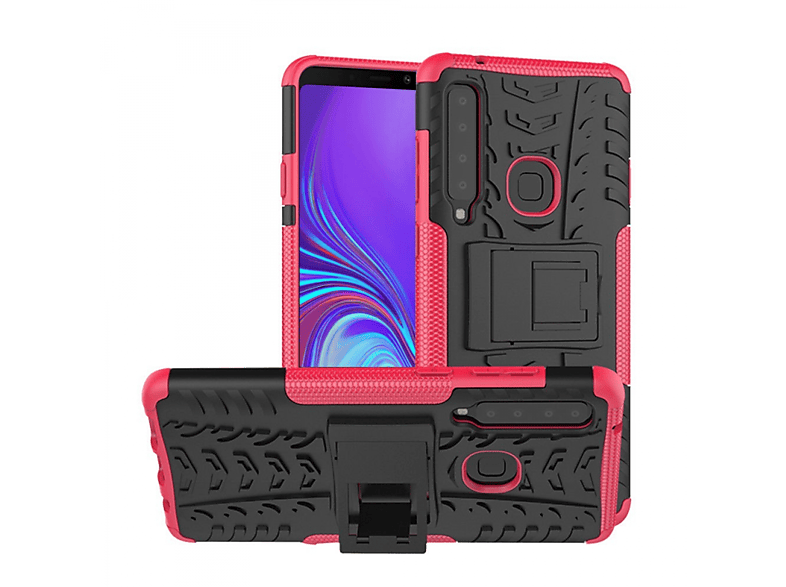 Backcover, (2018), CASEONLINE Pink Galaxy 2i1, A9 Samsung,
