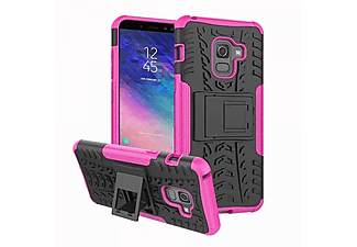 CASEONLINE 2i1, Backcover, Samsung, Galaxy A6 Plus (2018), Pink