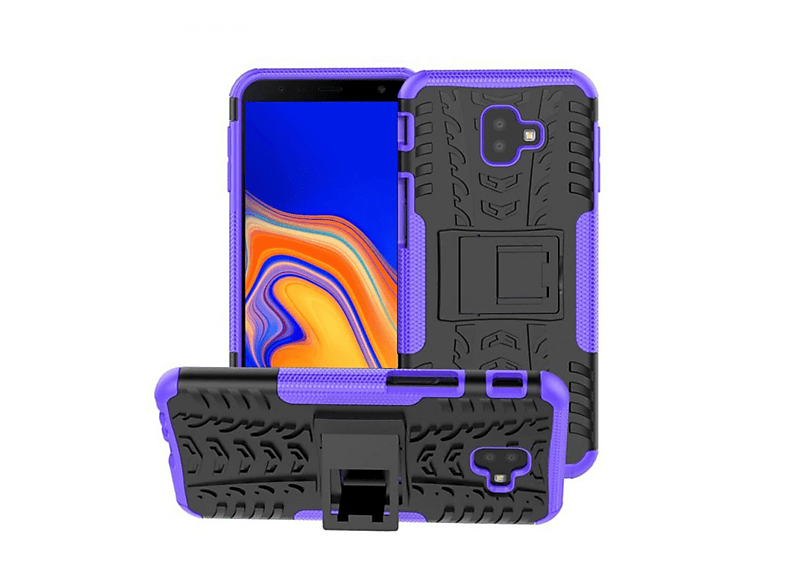 J6 CASEONLINE Violett Plus Galaxy Backcover, 2i1, (2018), Samsung,