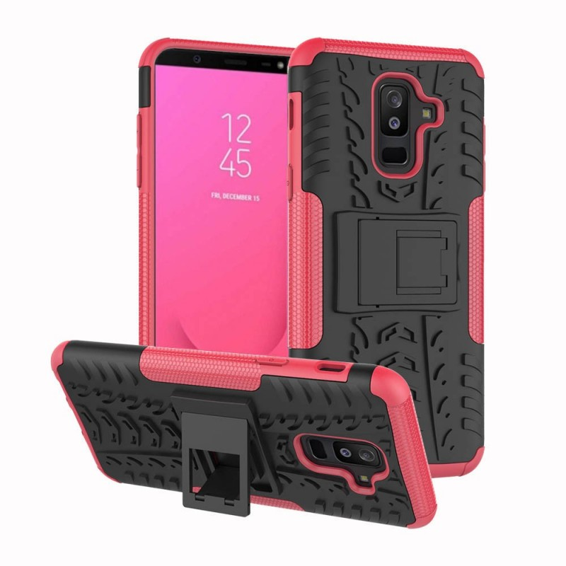 CASEONLINE Samsung, Galaxy 2i1, J8 (2018), Pink Backcover,