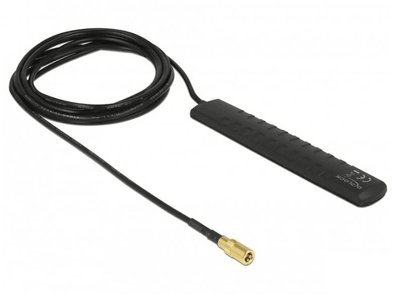 DELOCK DeLOCK Antenne DVB-T2 Schwarz SMB DAB+ Antenne, omnidirektional Stecker