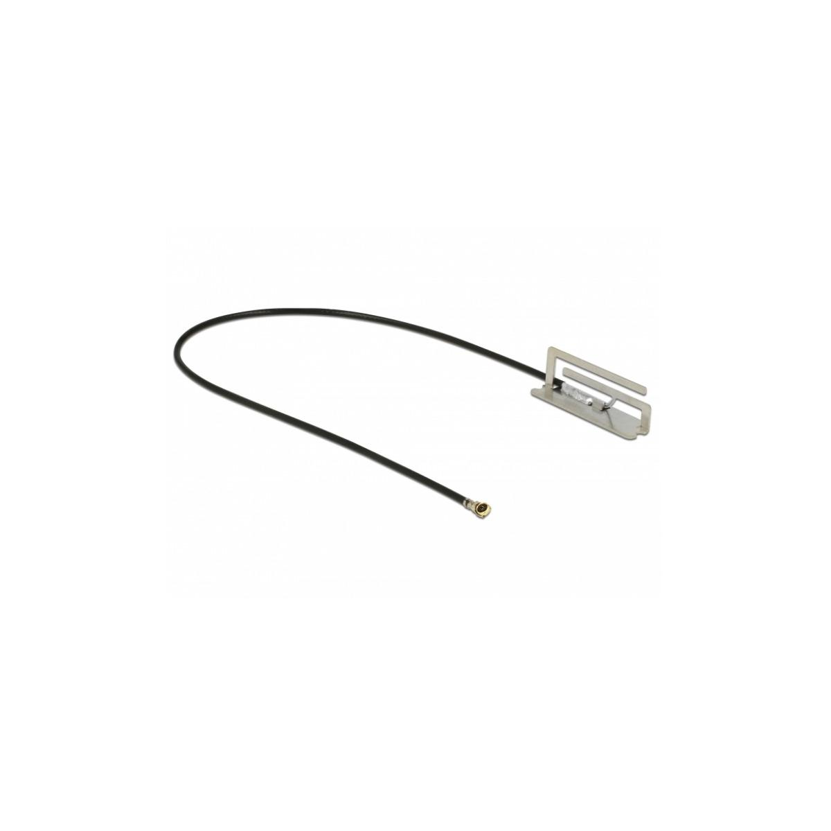 Antennenkabel mit Stecker und einer Metallplatte.