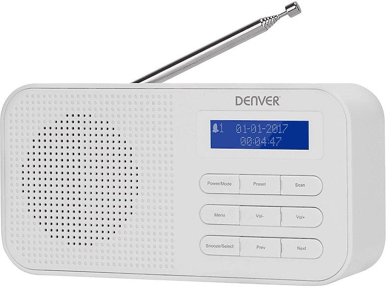 DENVER DAB-42 Radio, FM, weiß