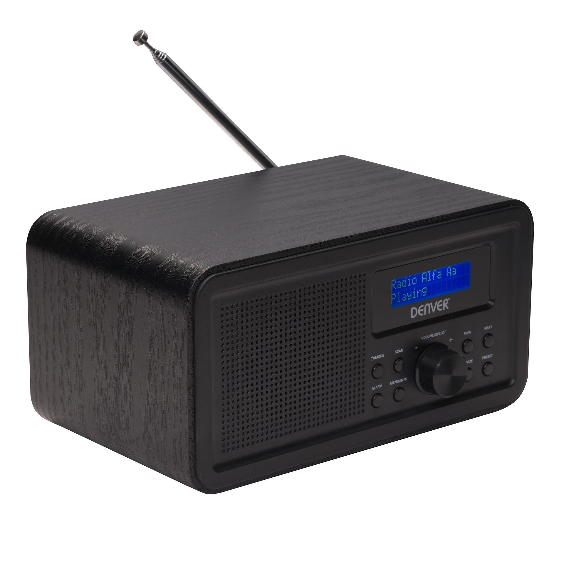 DENVER DAB-30 DAB+ Radio, DAB+, Schwarz