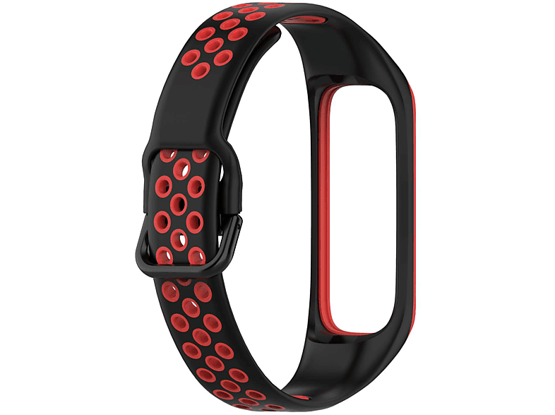 Ersatzband, / Fit Schwarz Fit Silikon, 2 2 Rot Samsung Armband SM-R220 INF Galaxy SM-R220, Galaxy Samsung,