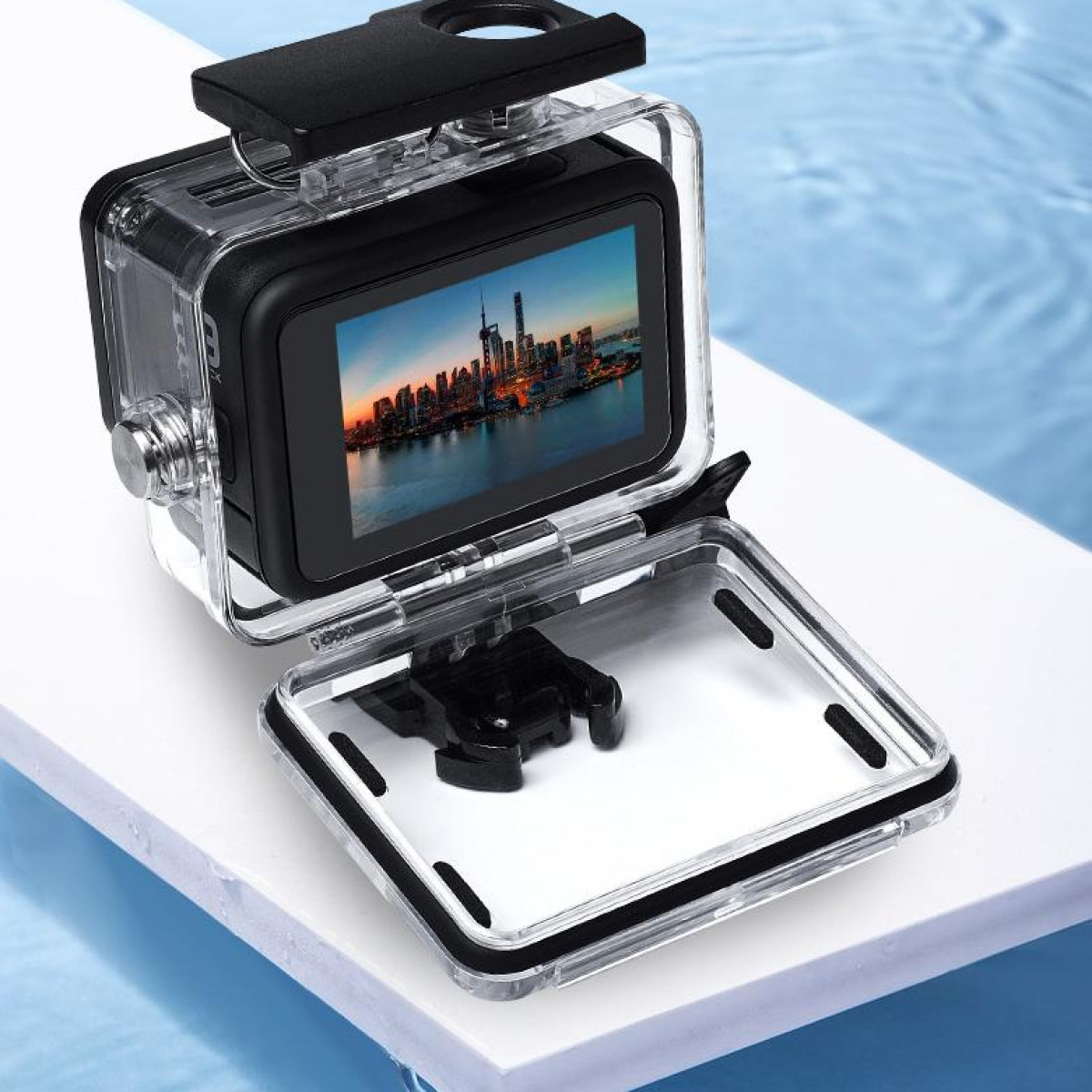 INF GoPro Hero 9 Unterwassergehäuse GoPro Hero Displayschutz(für 9) Antibeschlag mit