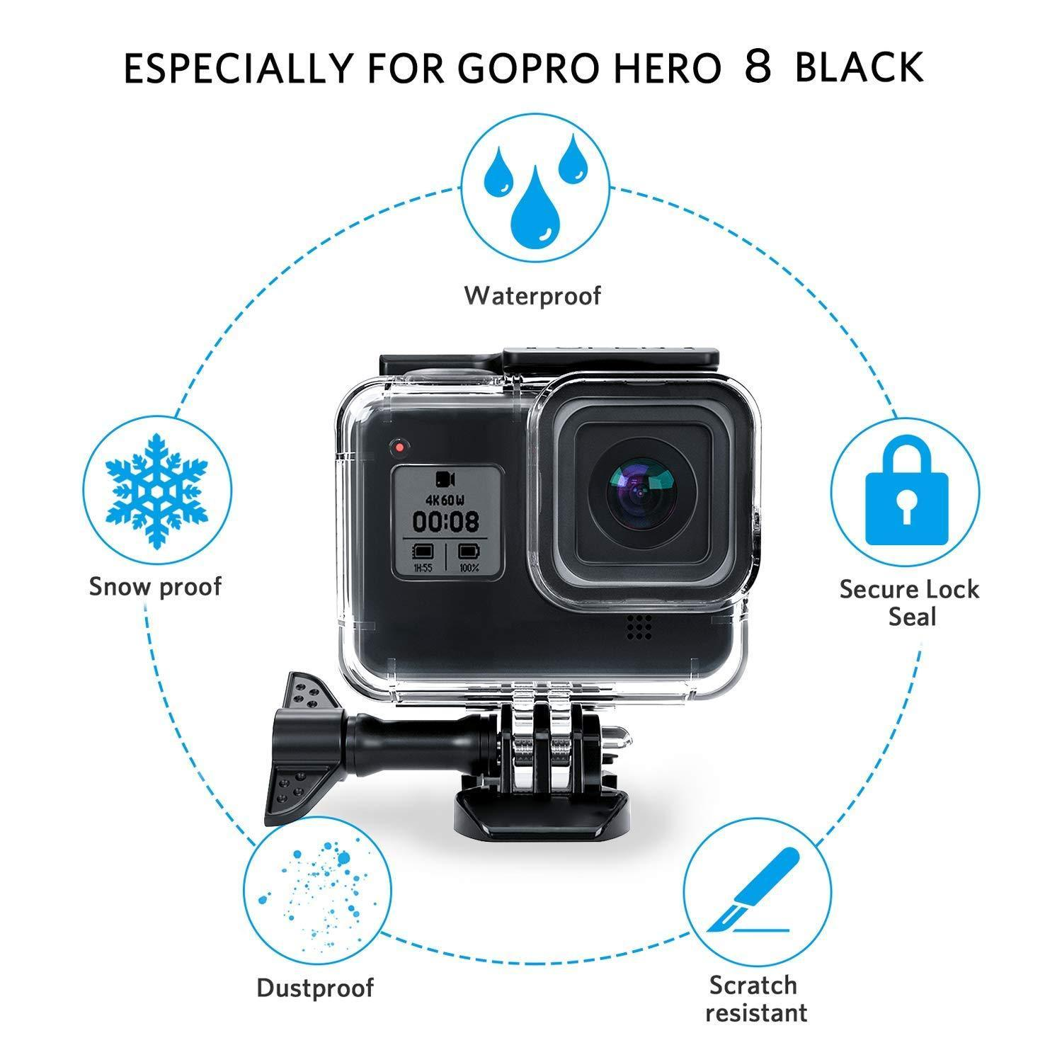 INF Gopro Hero 8 8) Gopro Displayschutz(für Unterwassergehäuse Hero