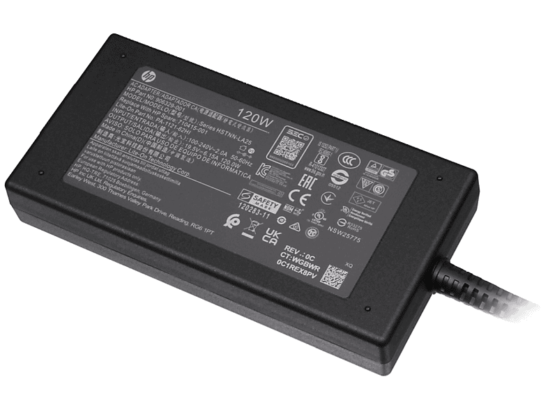 HP 608426-002 flaches Original Netzteil 120 Watt