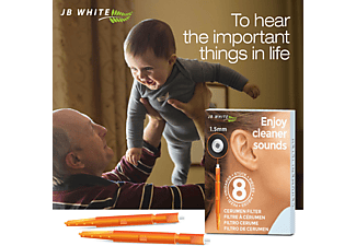 JB WHITE 48x Cerumenfilter für Hörgeräte Starkey Hear Clear und KIND evo / evoR (1,5 x 1,7 mm - bitte messen) Cerumenfilter für Hörgeräte