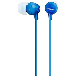 Auriculares de botón - SONY MDR-EX15AP, Intraurales, Azul