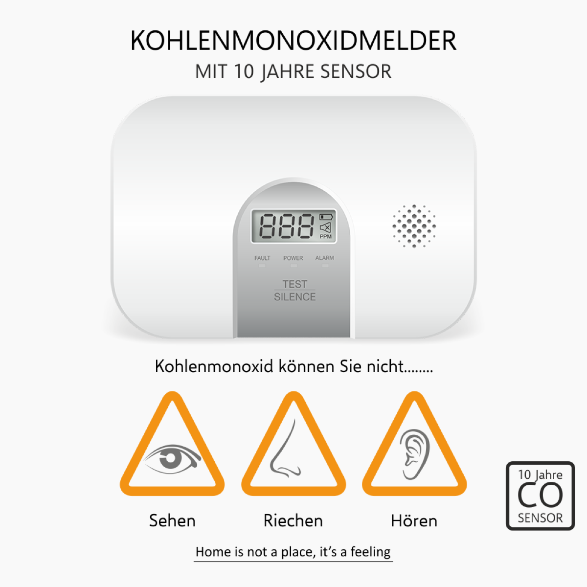 ELRO Kohlenmonoxid-Detektor, Weiß FC2802