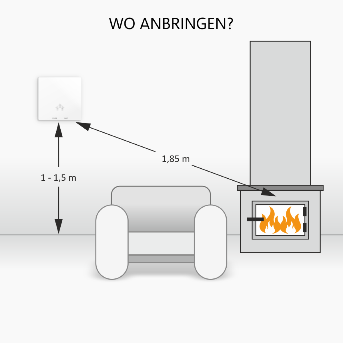 Kohlenmonoxid-Detektor, ELRO FC4610 Weiß