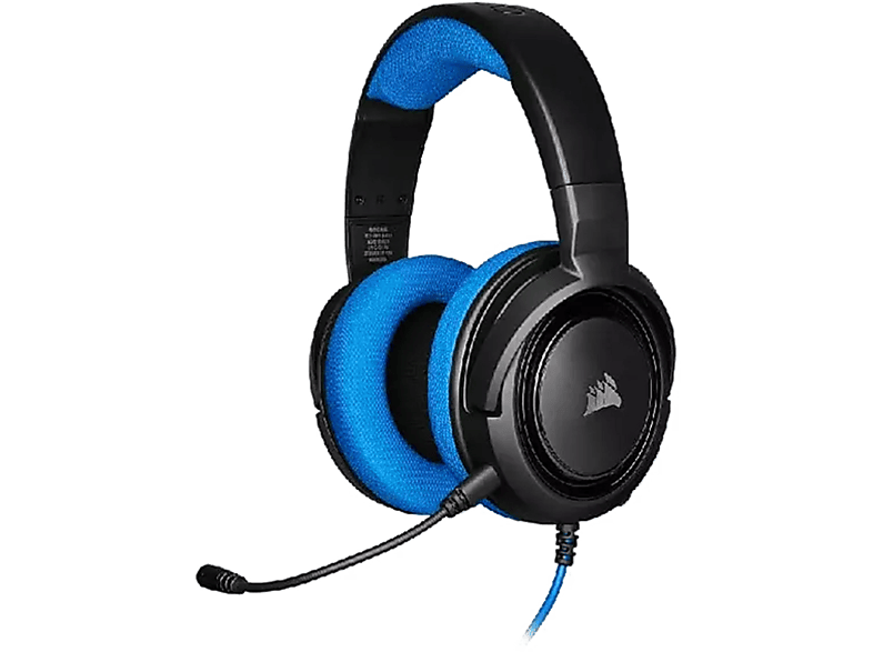 CORSAIR Gaming Over-ear HS35 CA-9011196-EU BLUE, Schwarz/Blau HEADSET Headset STEREO