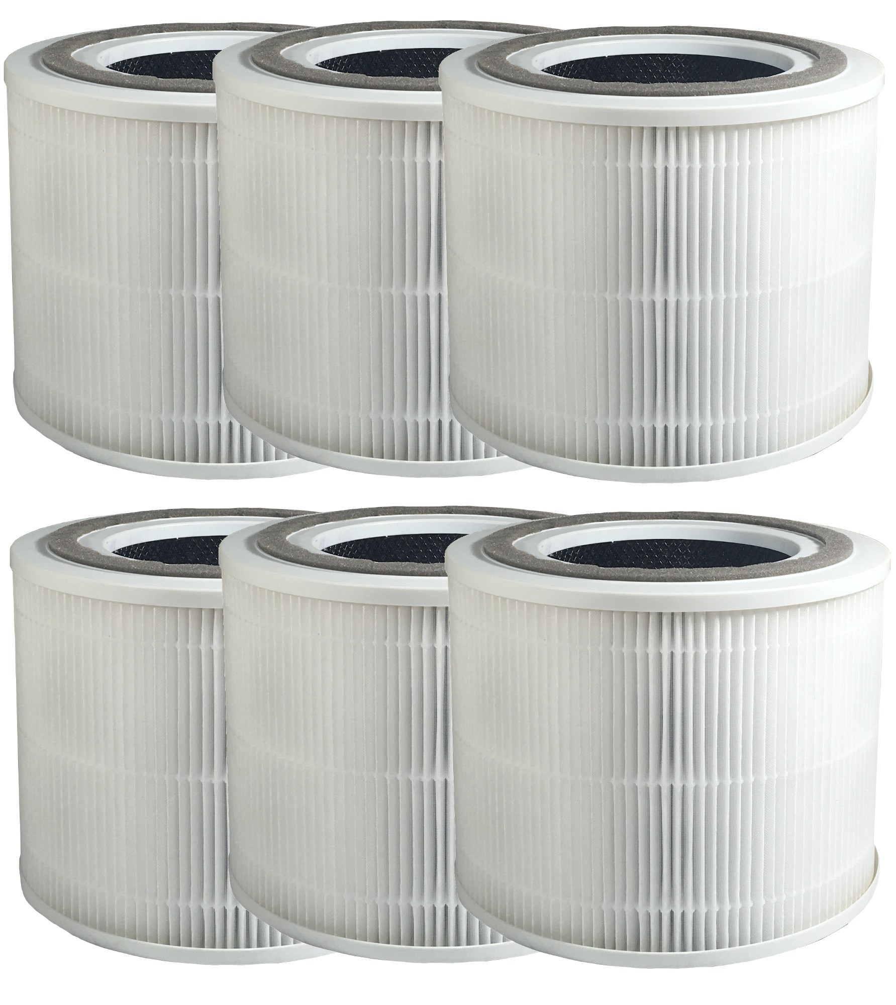 COMEDES Comedes Kombi-Filter 6er Set für 300 Core Ersatzfilteset Luftreiniger Levoit passend