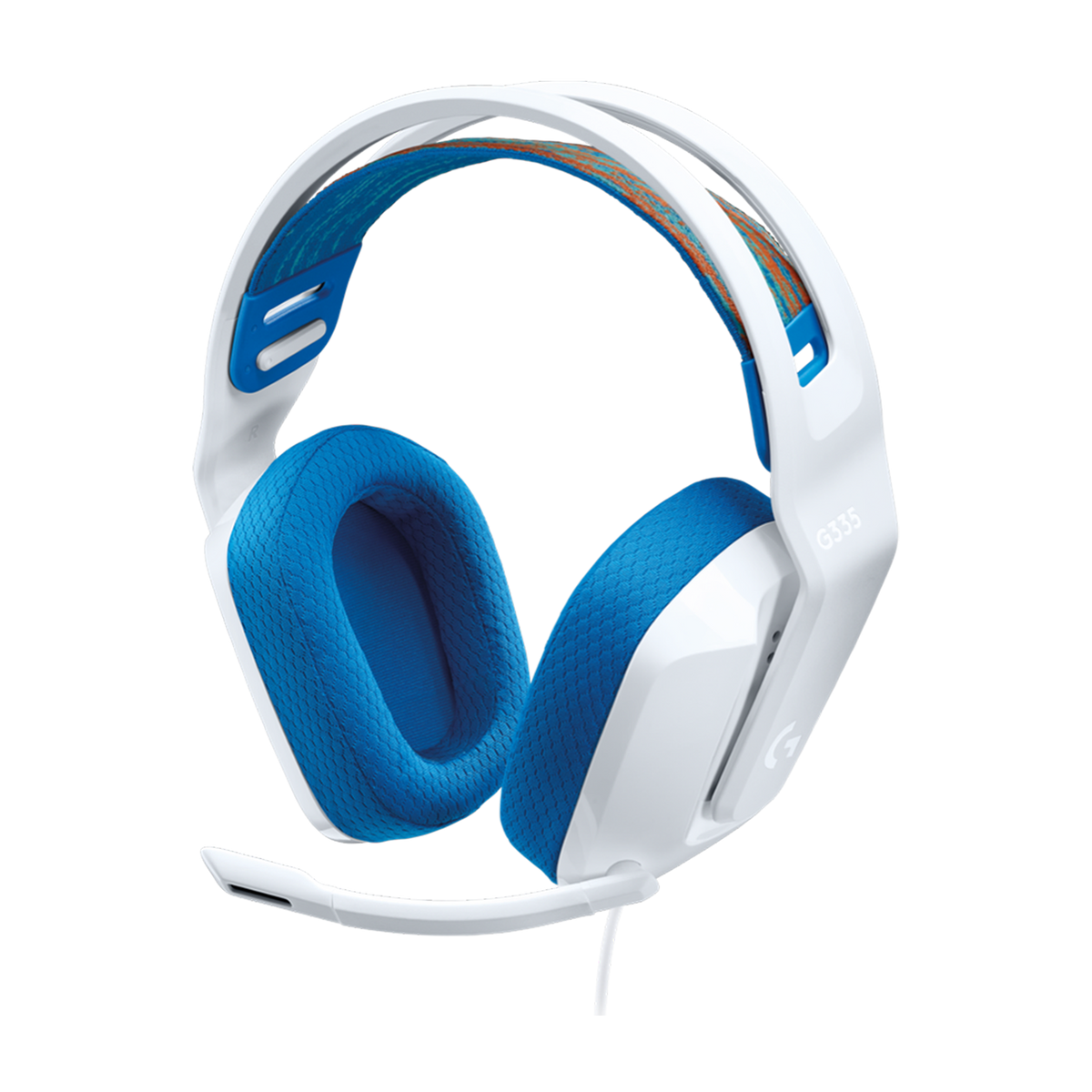 LOGITECH G 981-001018 G335 GAMING Weiß (WHITE), HEADSET Gaming On-ear Headset