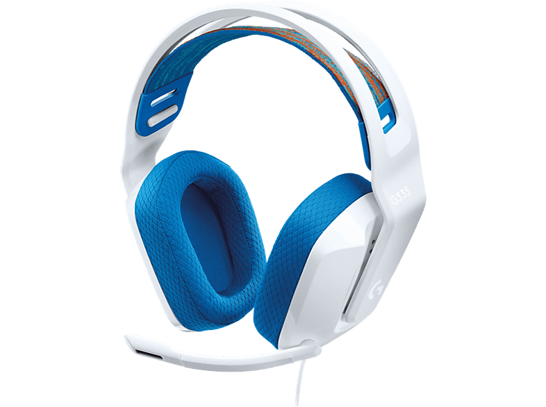 LOGITECH G 981-001018 G335 GAMING Weiß (WHITE), HEADSET Gaming On-ear Headset