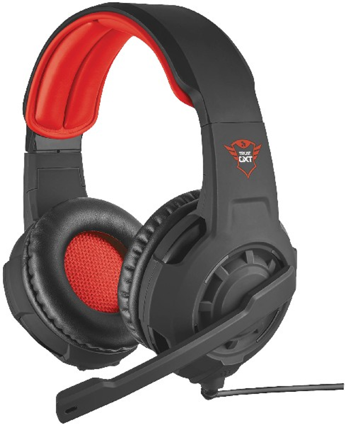 Auriculares gaming - 310 TRUST, Supraaurales, Negro y Rojo
